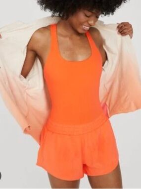Aerie Orange Romper